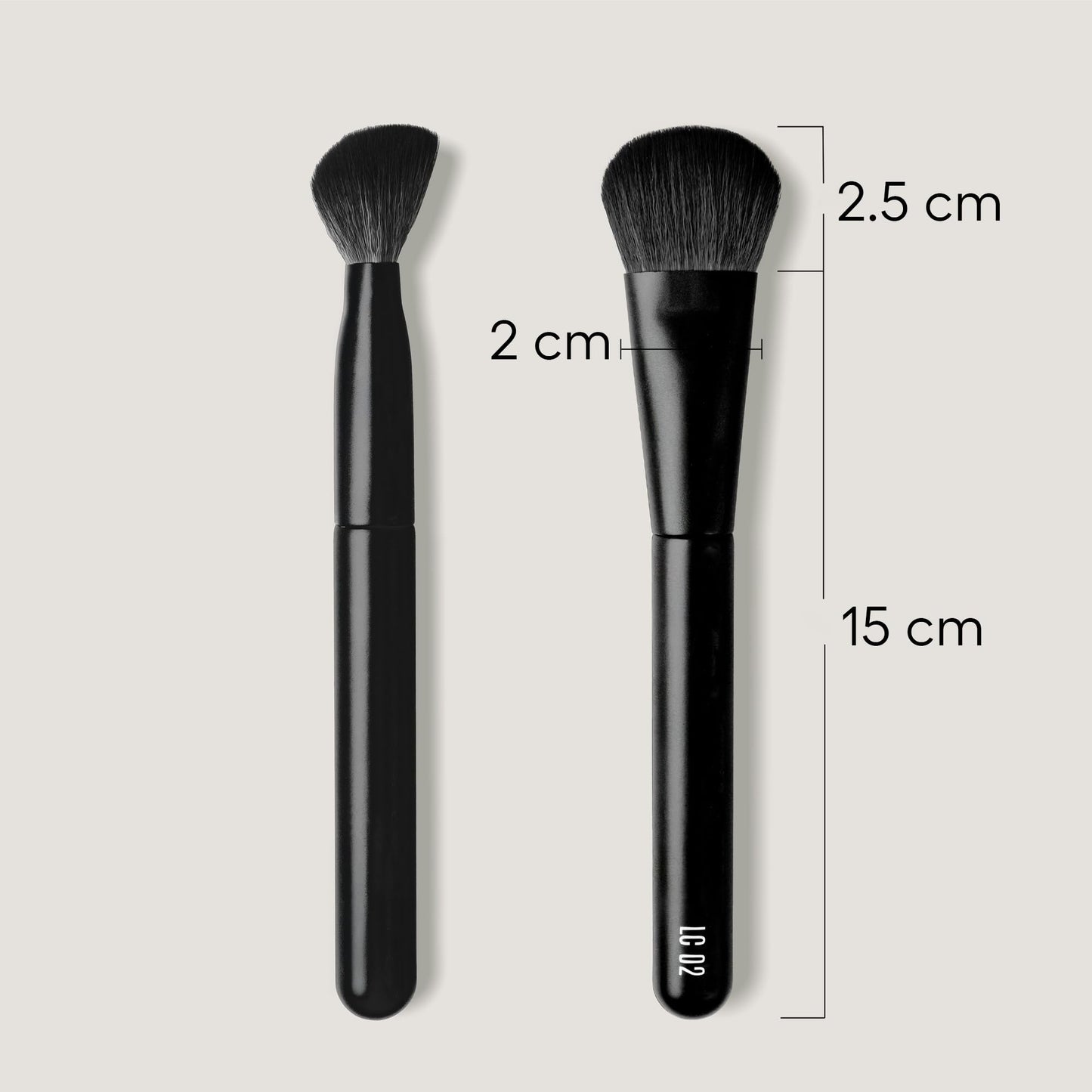 rephr Complexion Duo: Brush 05 for Powder Based Products and Brush LC 02 for Liquid Based Products