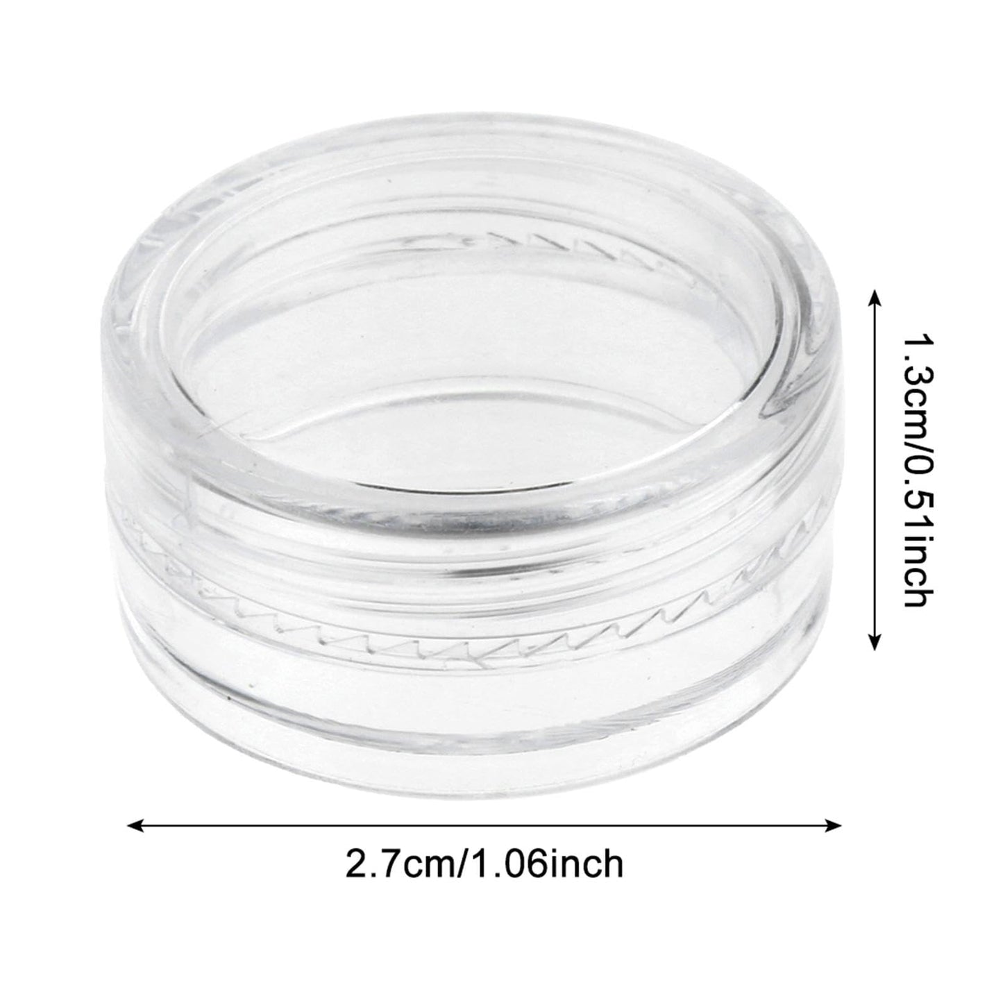 50pcs Reusable Container Jars Pot for Nails Jewelry, 2g