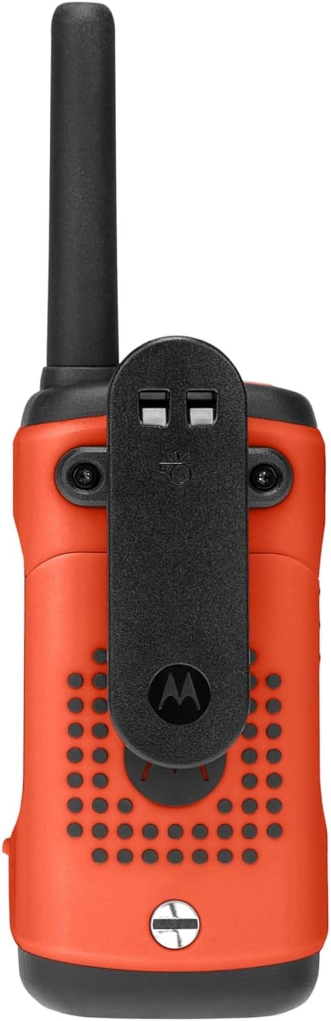 Motorola Solutions, Portable FRS Talkabout T605 H2O Two Way Radios 2-Pack, Walkie Talkies Orange Waterproof Rechargeable, Carrying Case, Orange/Black with 2 Remote Speaker Mics