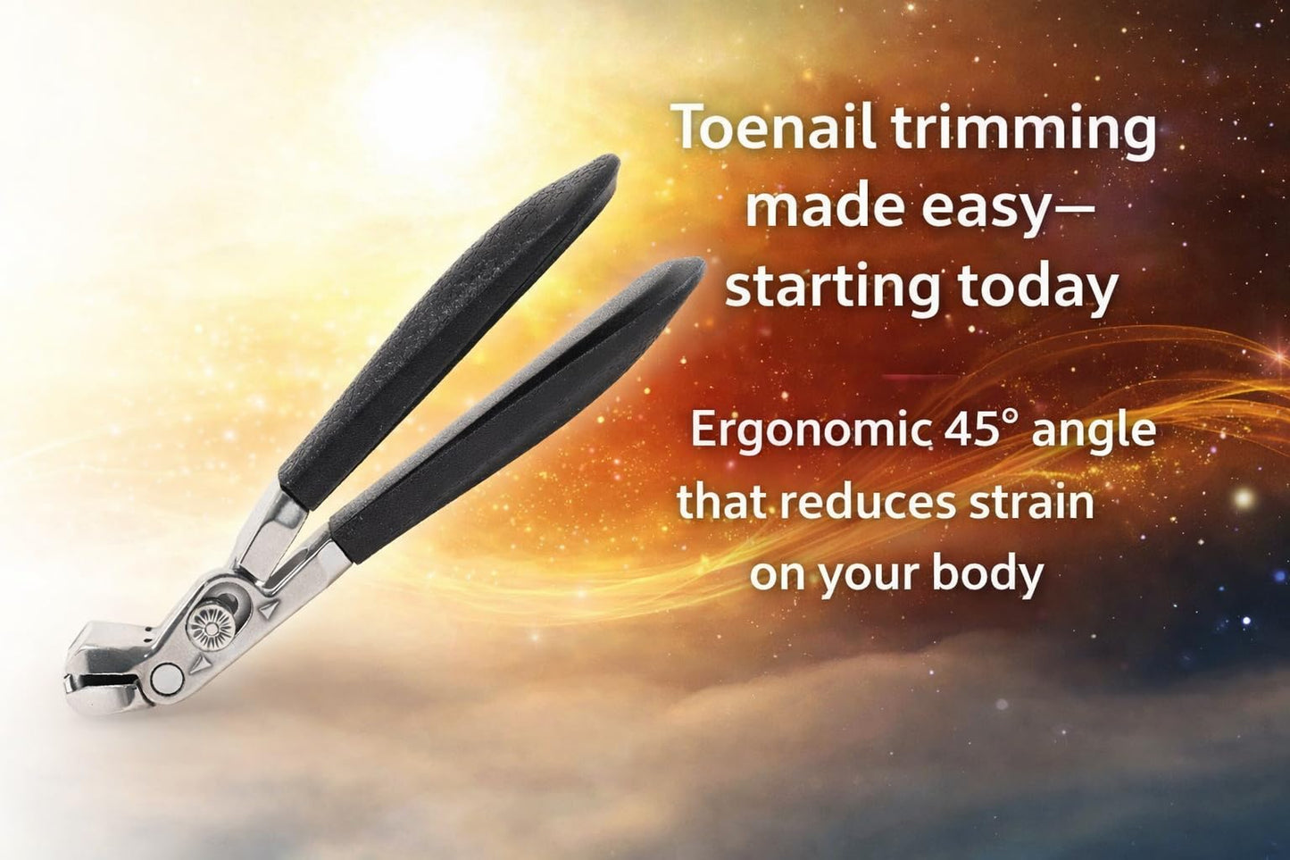 Silky Clipper 45 Nail Clipper Toenail Specific Design, Effortless Grooming, No Bending Required, Engineered in Japan