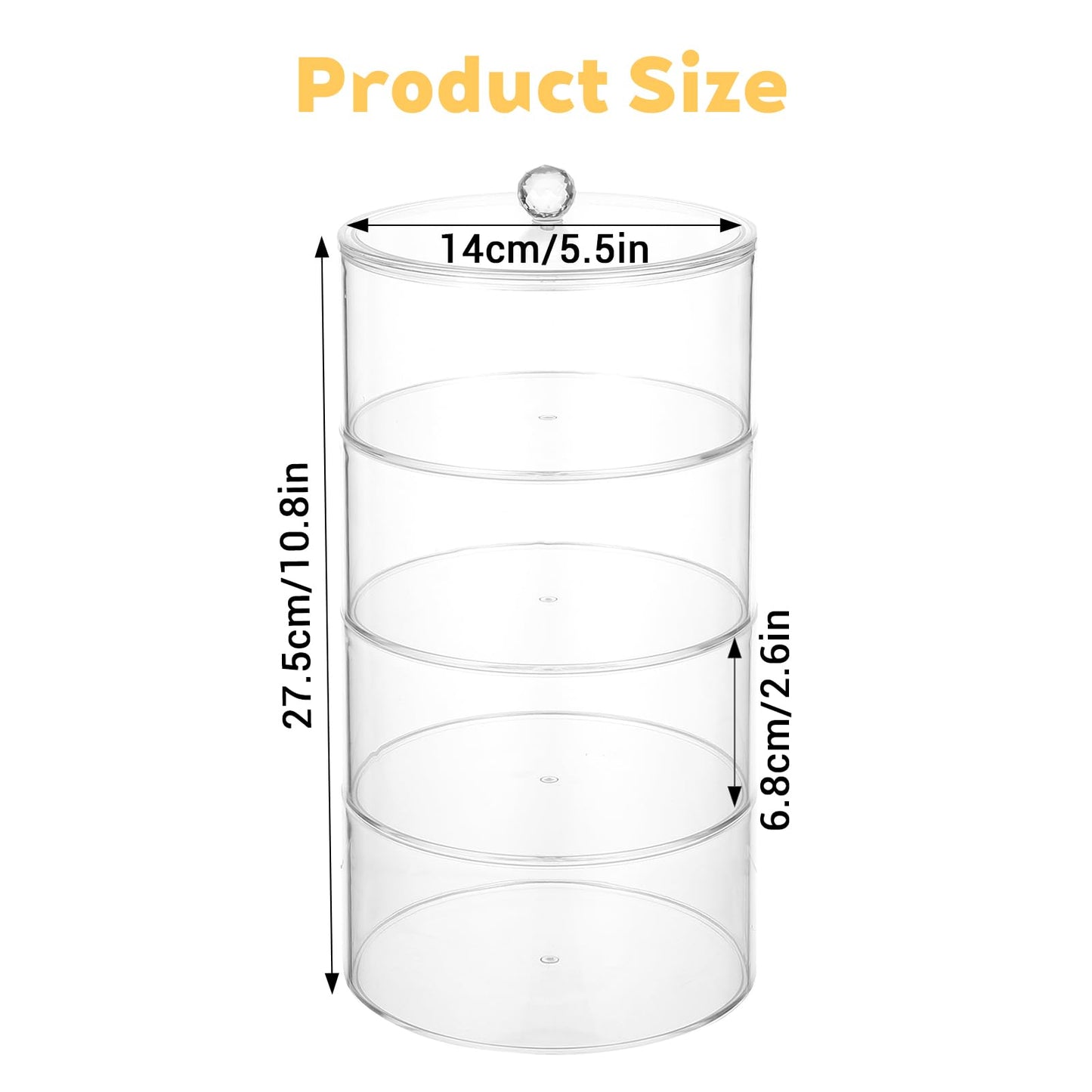 4-Layer Acrylic Belt Organizer – Transparent Closet & Drawer Storage Box for Belts, Jewelry, Watches, and Accessories