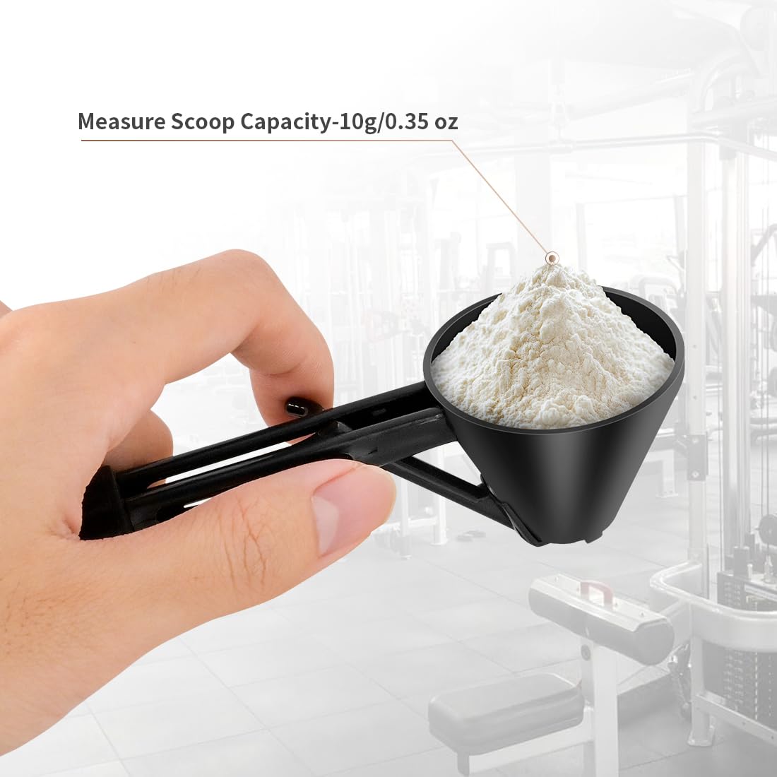 Measuring Scoop with Funnel for Filling Water Bottles with Protein Powder Milk Powder Filling Resuable K Cup Coffee Capsule with Coffee Grounds
