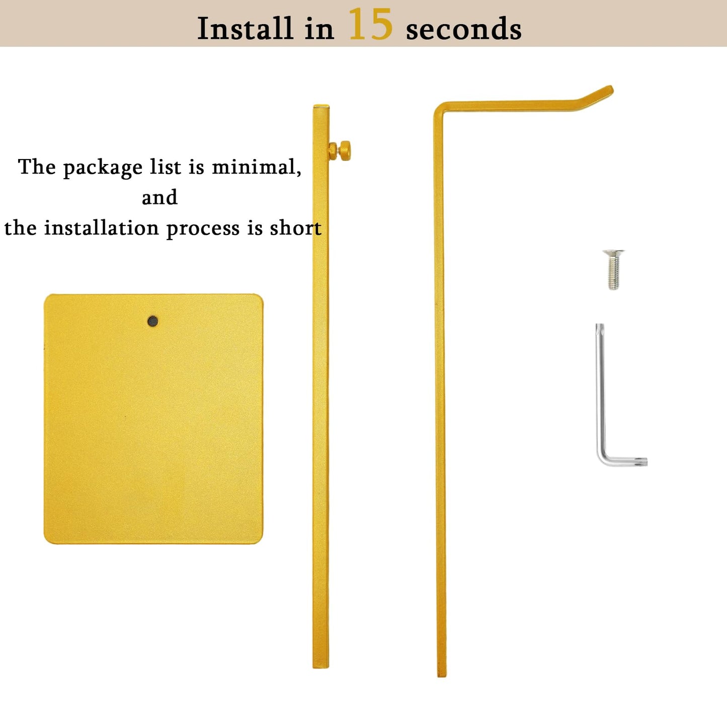 KMtilsh Purse Holder, Adjustable Purse Display Stand , Golden Handbag Display Stand, Hanger Rack for Bags, Suitable for Desktops, Wardrobes and Commercial Storeshook Stand