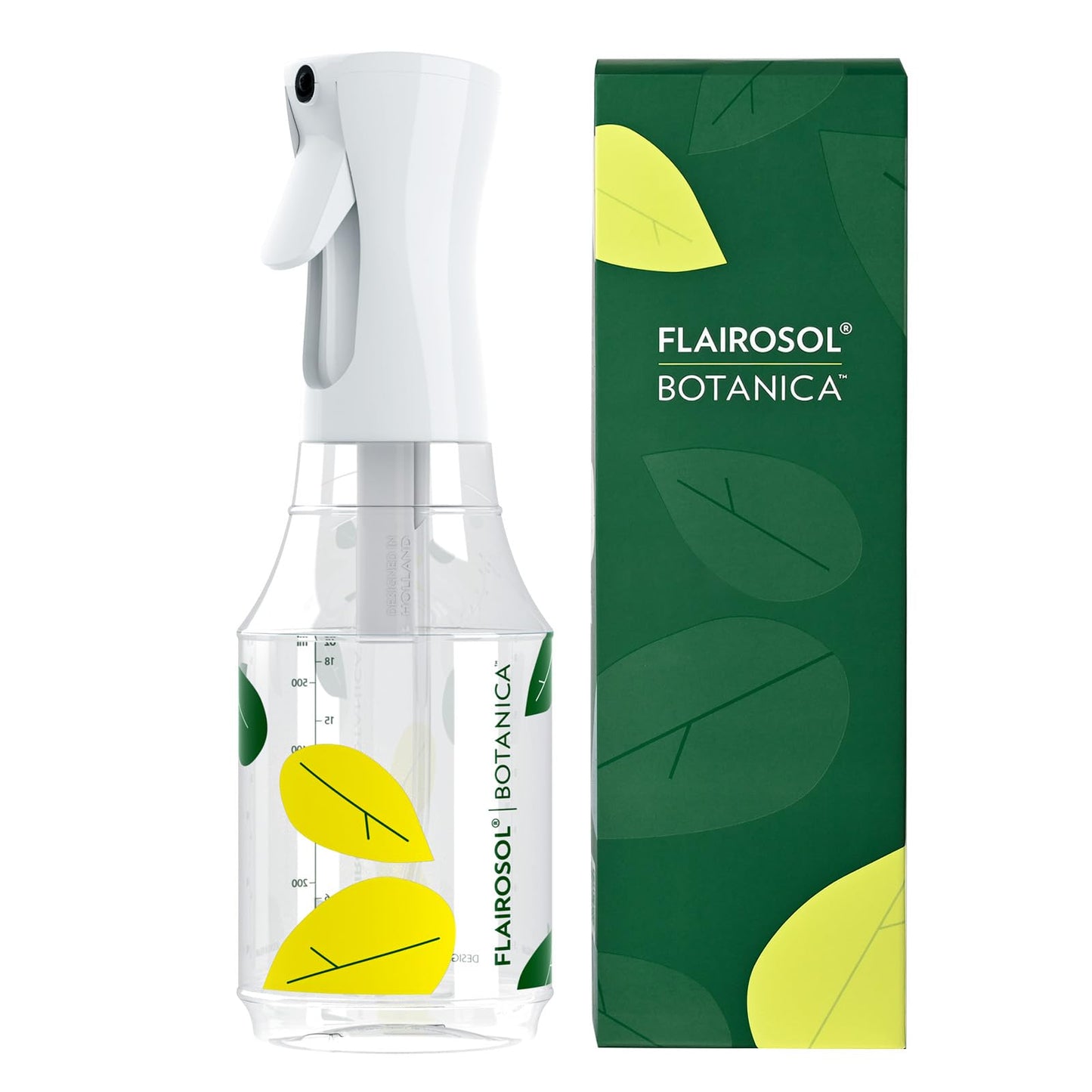 FLAIROSOL Botanica Plant Mister Spray Bottle, 24oz / 700 ML Water Spray Bottle for Plants, Continuous Ultra Fine Mist, Leakproof Refillable Mist Sprayer for Gardening, Flowers, Houseplants