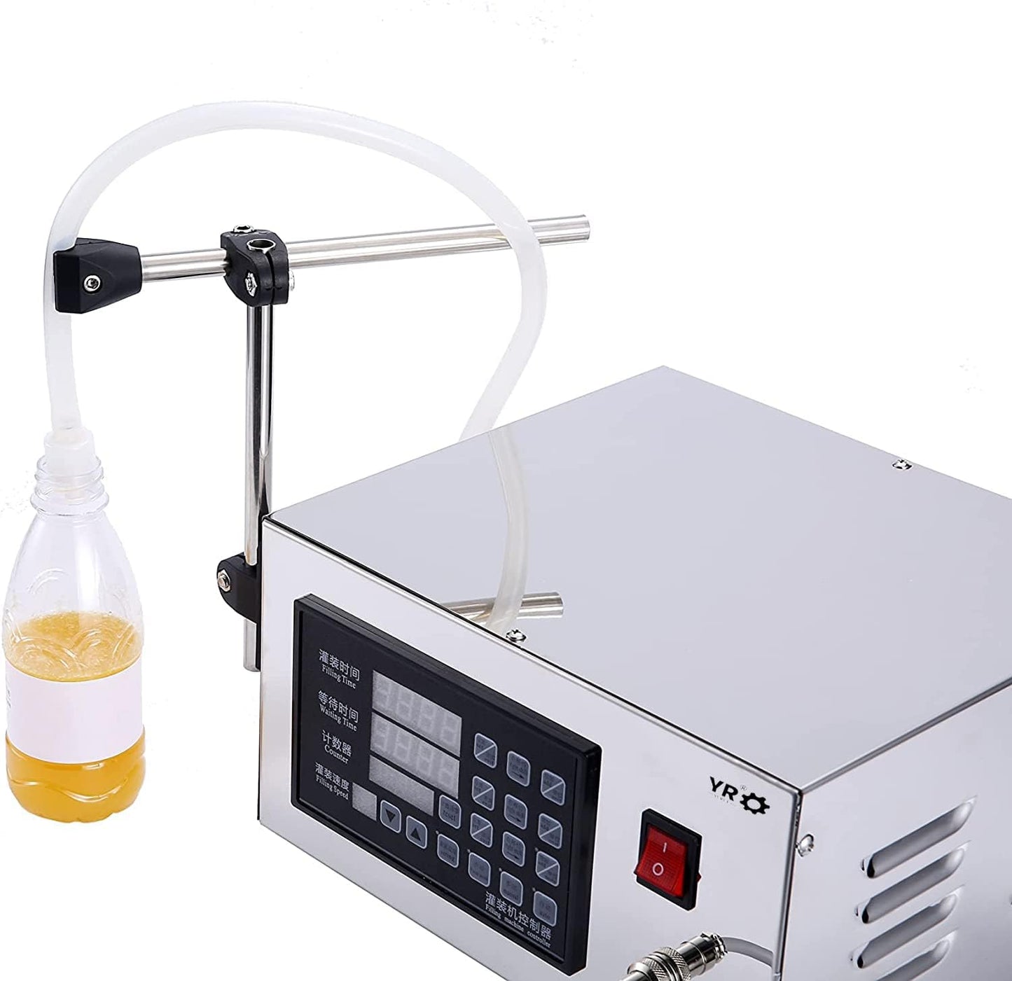 Liquid Filling Machine Automatic Digital water wine Liquid Bottle Filling machine Filler Control Pump 2-3500ml (GFK280)