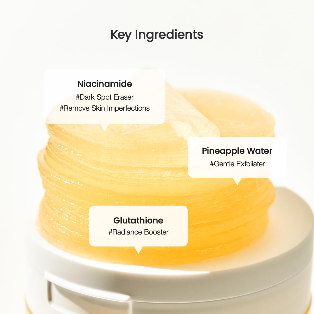 Biodance Vita Niacinamide Gel Toner Pads, Dark Spot Corrector, Evening Skin Tone, Gentle Exfoliating Toner Pads with Vitamin C, Pre-Soaked Pads, Korean Skin Careㅣ60 Pads