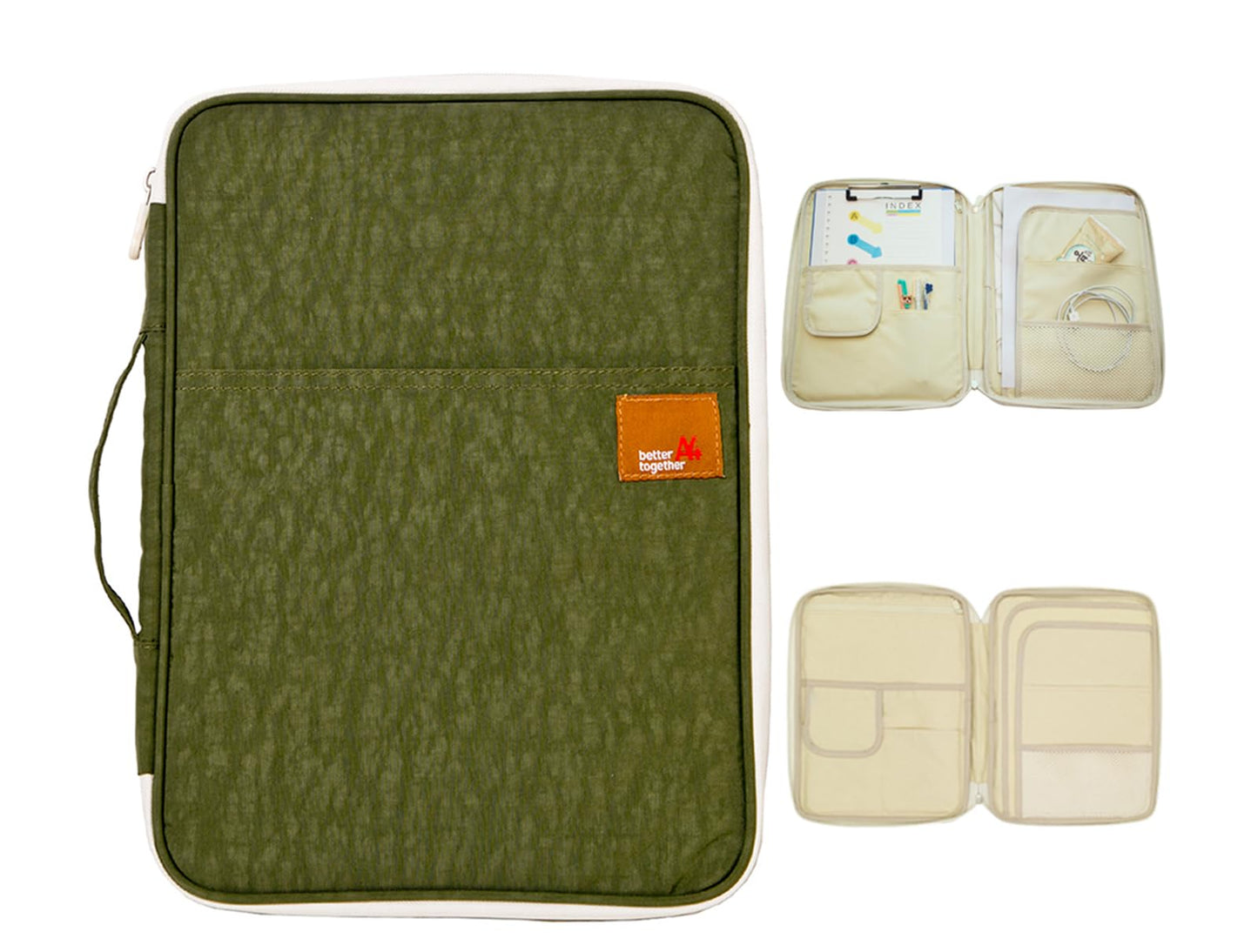 Mygreen Universal Travel Gear Organizer/Electronics Accessories Bag/Document File Bag (Large, Olive Green)