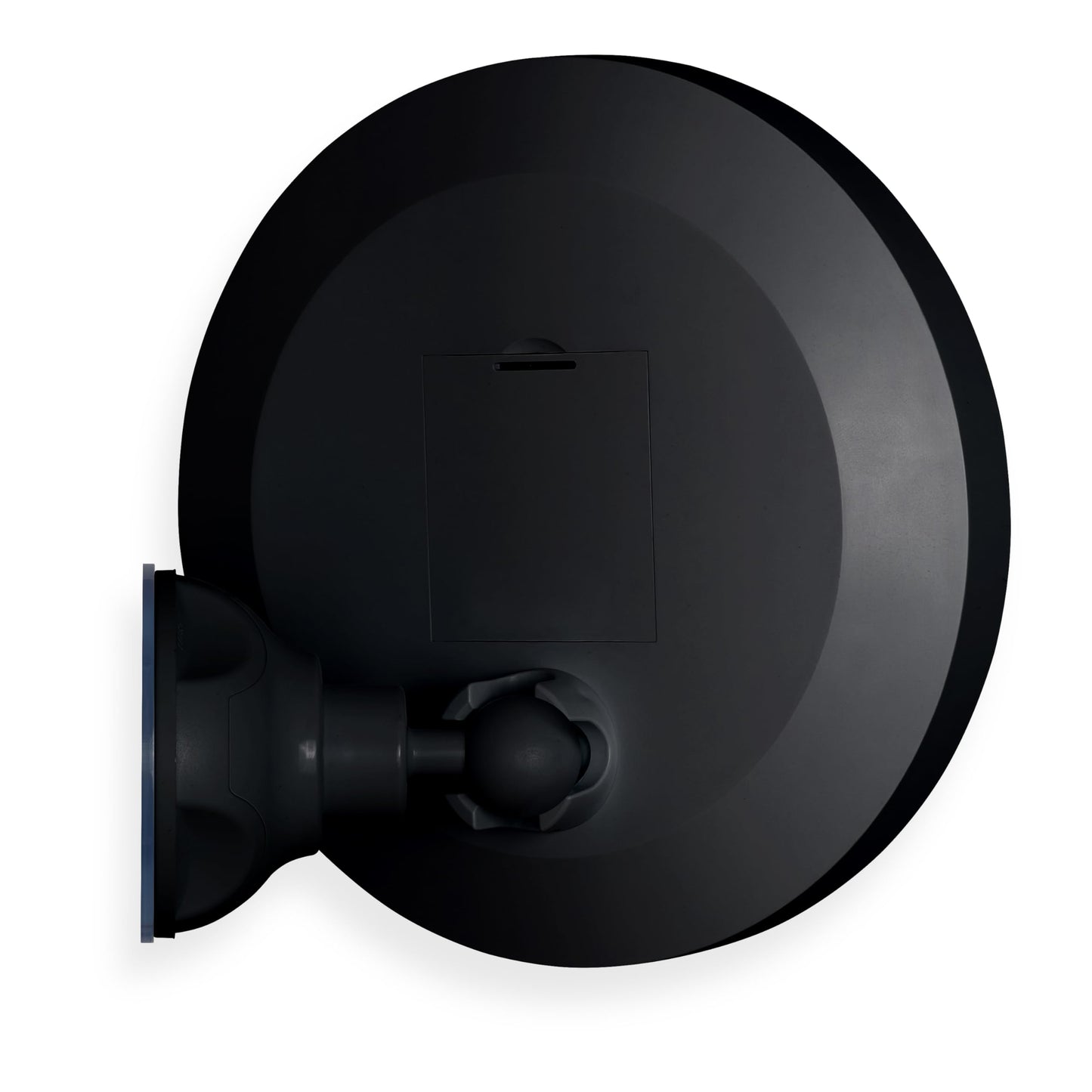 Zadro Zado 8.25-Inch x 6.9-Inch Round LED Lighted Wall Mounted Suction Cup Makeup Mirror with 10X Magnification and Touch Controls (Black)