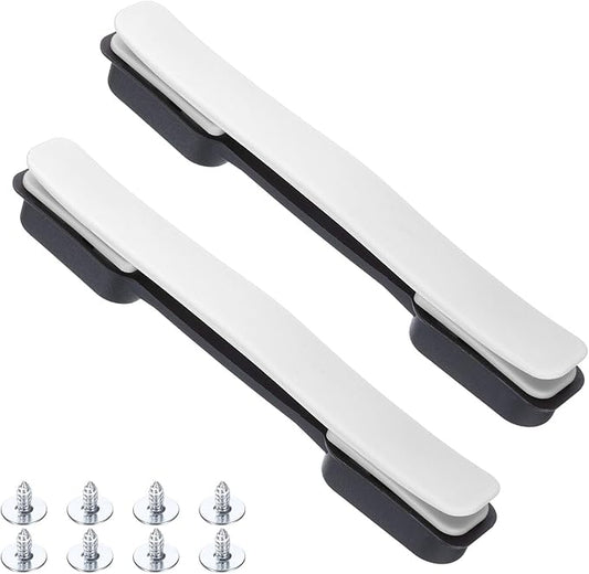 uxcell 2 Pcs Luggage Handle Replacement 8.5 Inch Suitcase Handle Carry Strap Plastic Pull Handle Grip Luggage Replacement Parts with Screws for Suitcase Box Luggage Case, White