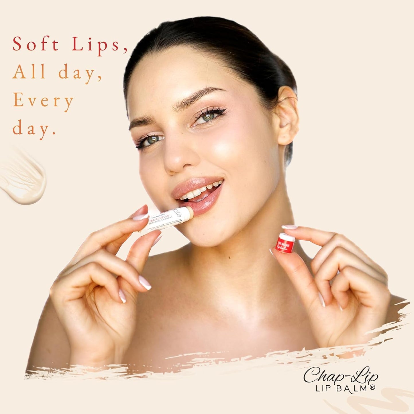CHAP-LIP Original Lip Balm Hydrating Bulk Chap Stick with Fruit Flavors, Coconut Oil, and Cocoa Butter-Dermatologist Tested Lip Therapy Pack for Men and Women - Made in the USA, 24 Pack