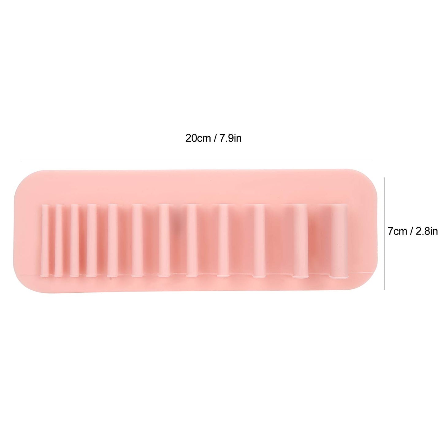 Aatraay Silicone Makeup Brush Drying Rack, 2pcs Makeup Brush Storage Holder, Wall Mounted Toothbrush Storage Rack Organizer