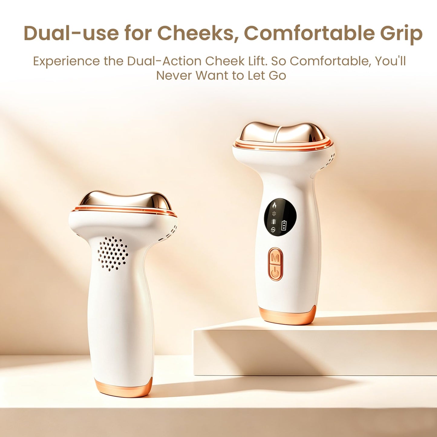 YueLi 7-in-1 LED therapy Microcurrent Facial Device, Red Light Gua Sha Massager with Hot & Cold for Skin Care