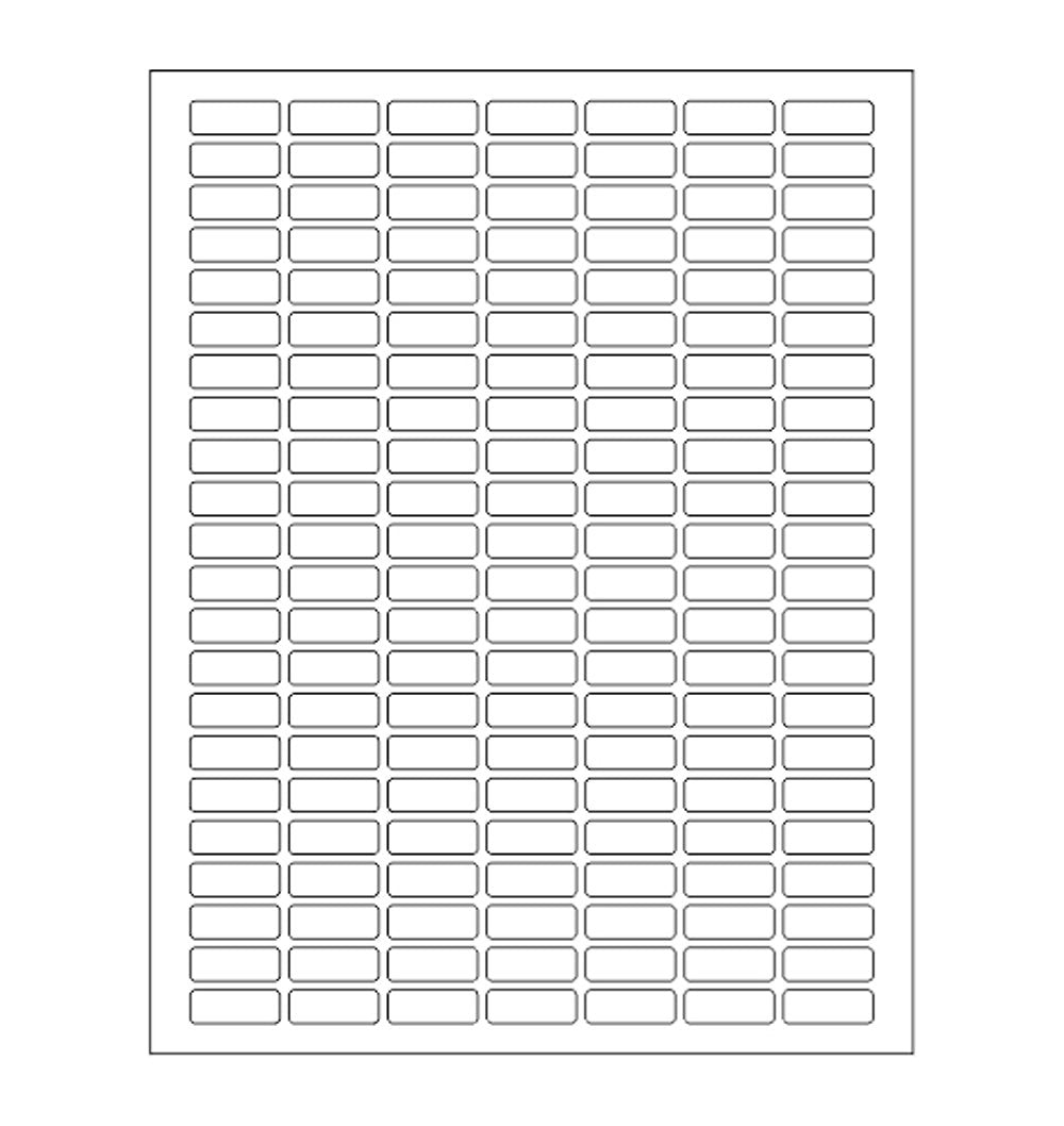 Small Sticky Labels White Rectangular Labels 1" x 0.375 + Bonus Color Labels - White Coding Labels for Printer Produce Excellent Results with Laser Printer-Template Included! 1660 Pack