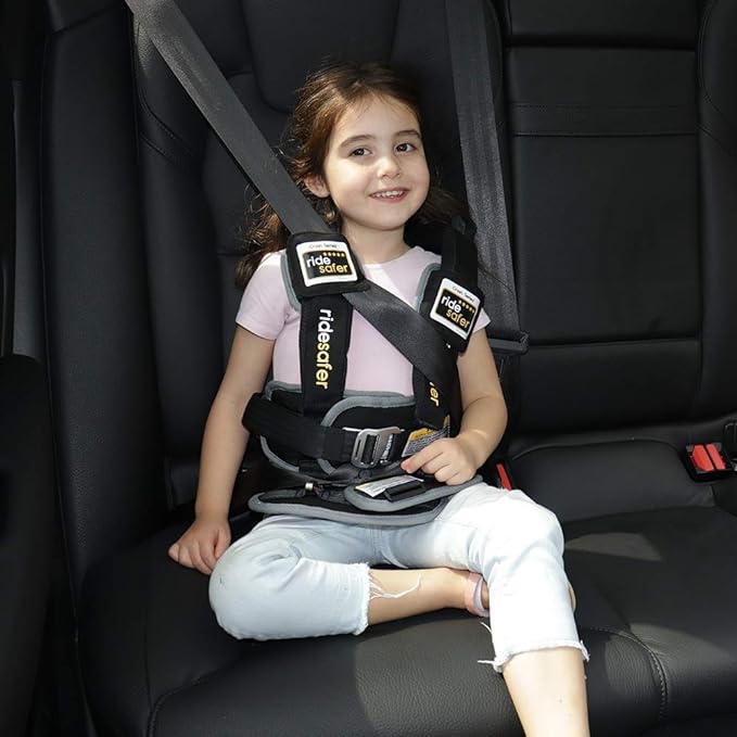 RideSafer - Small Blue, Lightweight, Compact, Portable Car Seat - Perfect for Travel and Everyday Child Safety (Pack of 6)