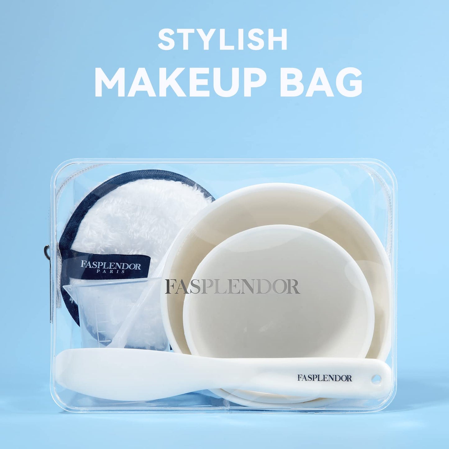 Fasplendor Face Mask Mixing Bowl Set with Facial Bowls and Brushes