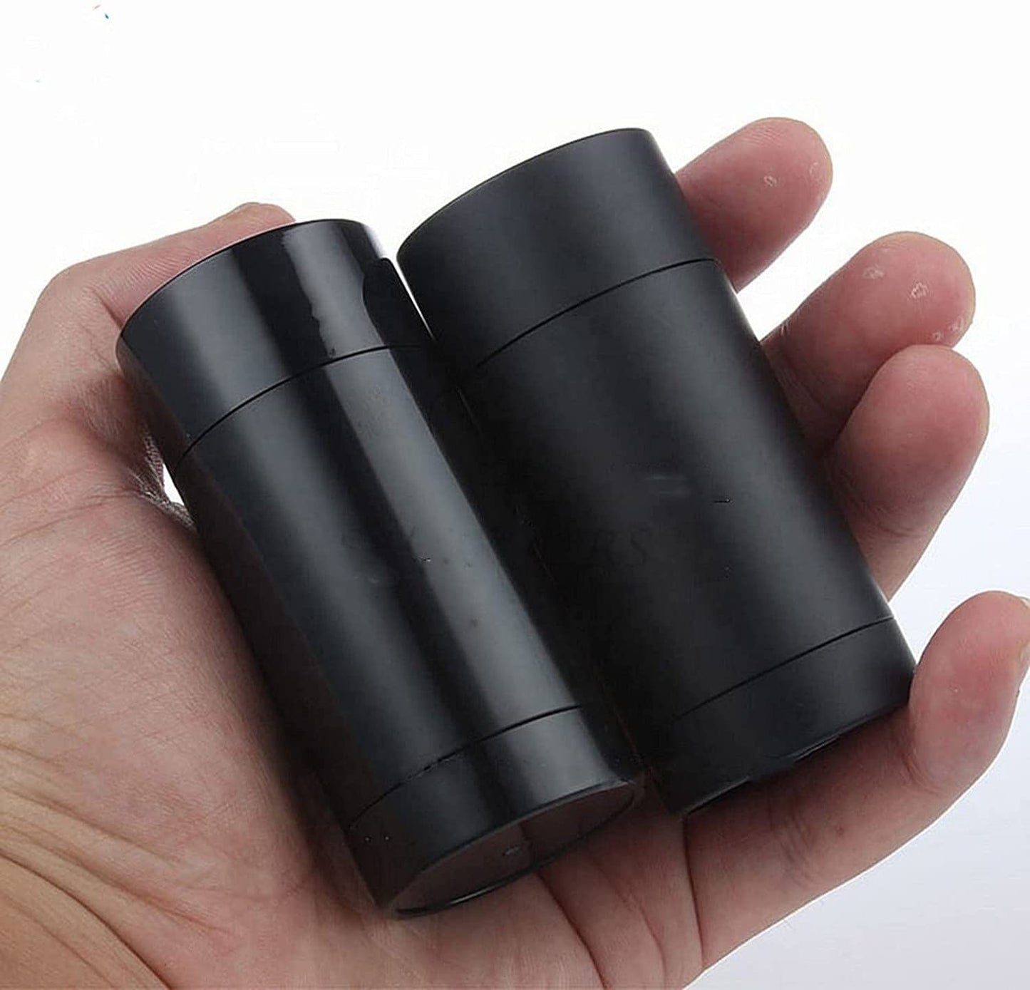 Healthcom 10 Pack 75ml Empty Round Deodorant Containers Twist Up Filling Stick Deodorant Container 2.5 Oz Plastic Deodorant Bottles Refillable Lip Balm Tube for Lipstick Crayon Chapstick DIY Make Own Deodorant(Black) …