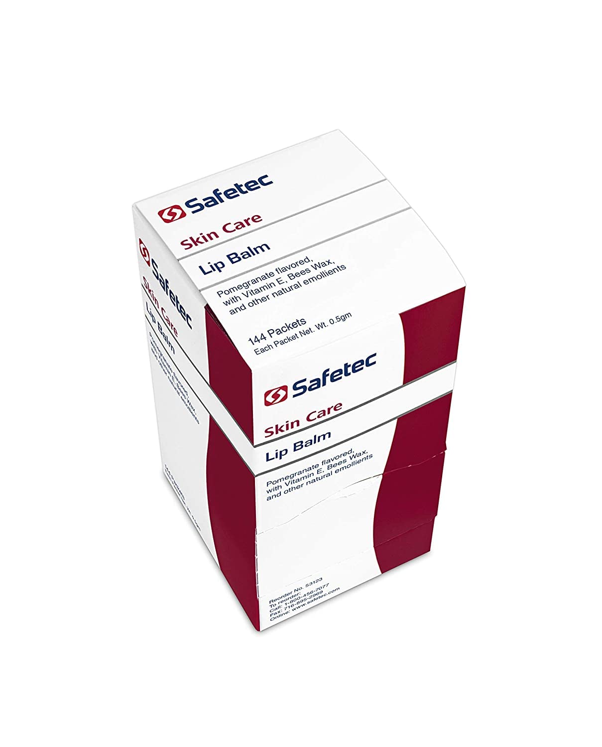 Safetec Lip Balm Pomegranate Flavored, One color, 144 Count