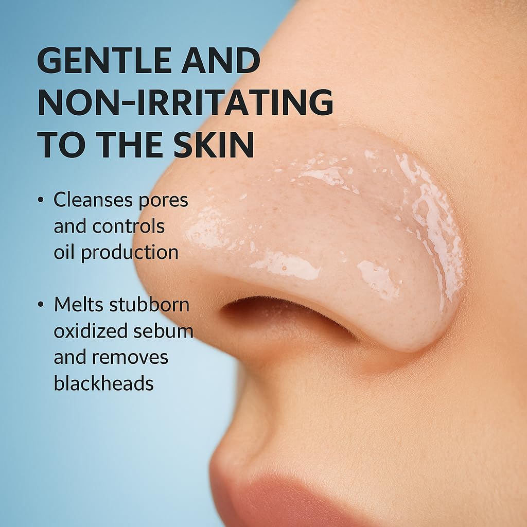 Lanthome Super Melting Sebum Softener for Pore Cleansing Solution, Blackhead Softener, 10-Minutes Melts Away Blackheads and Sebum for Oily Nose 150mL with 40 Skin Wrap Cotton Pads