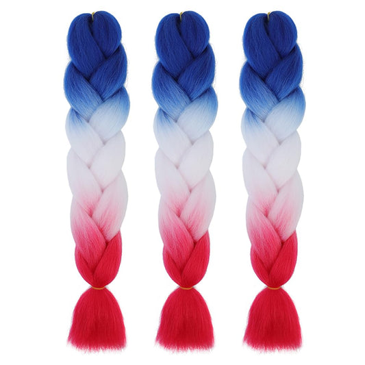 Braiding Hair 24 Inch Braid Hair Extensions Hot Water Setting High Temperature Synthetic Fiber(C50-3Packs)