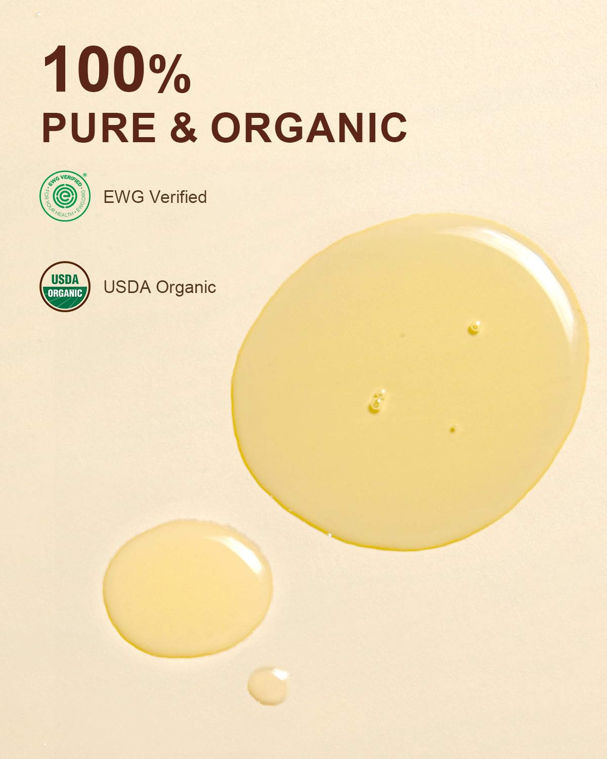 Yoken 32 fl oz (EWG Verified) 100% Pure Jojoba Carrier Oil - Unrefined, Hexane-Free, Cold Pressed for Skin, Face, Hair, Nails, and Massage
