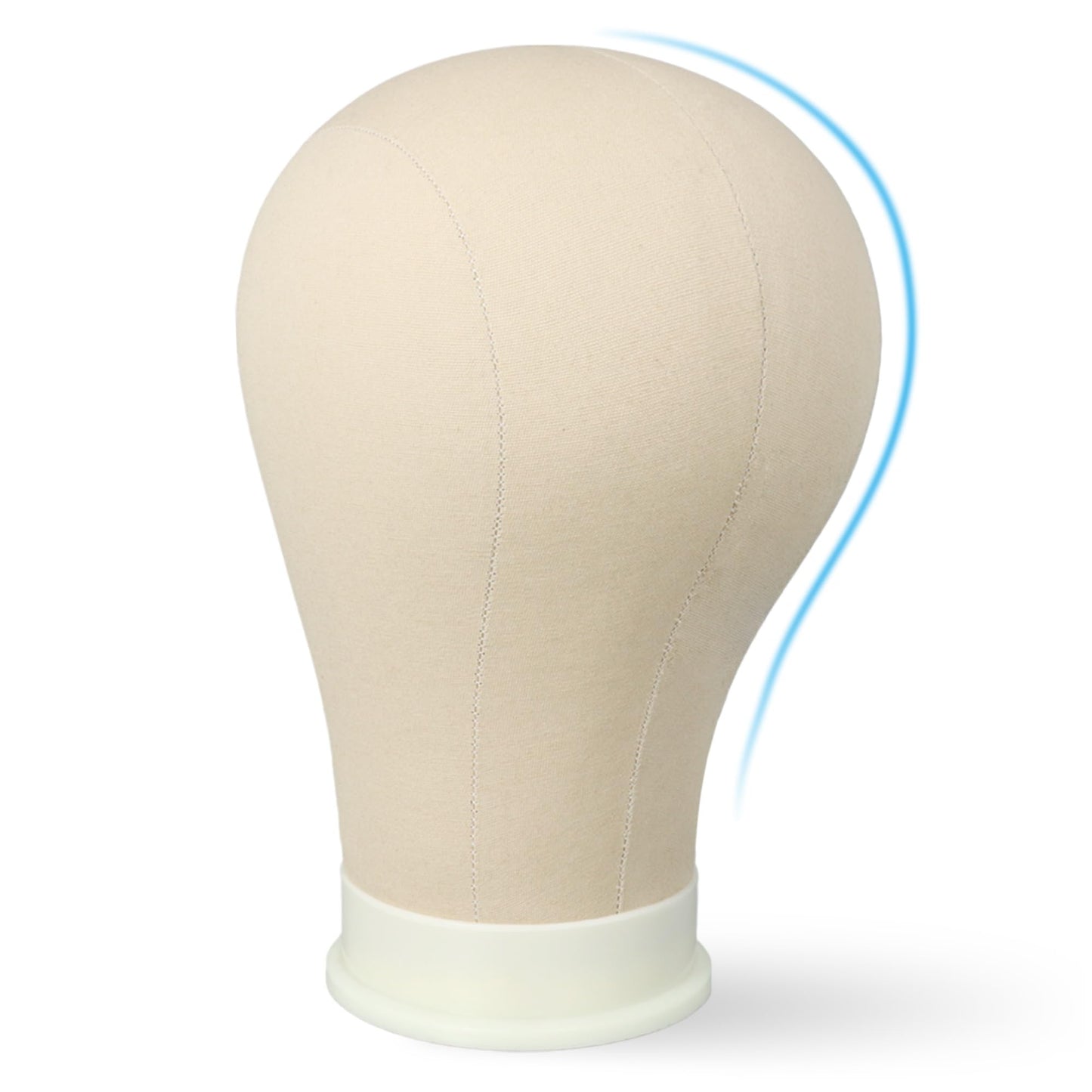 22 Inch Wig Head for Wig, Canvas Mannequin Head with Mount Hole, Manikin Head for Wig Making, Styling and Display, Head Contour More Realistic