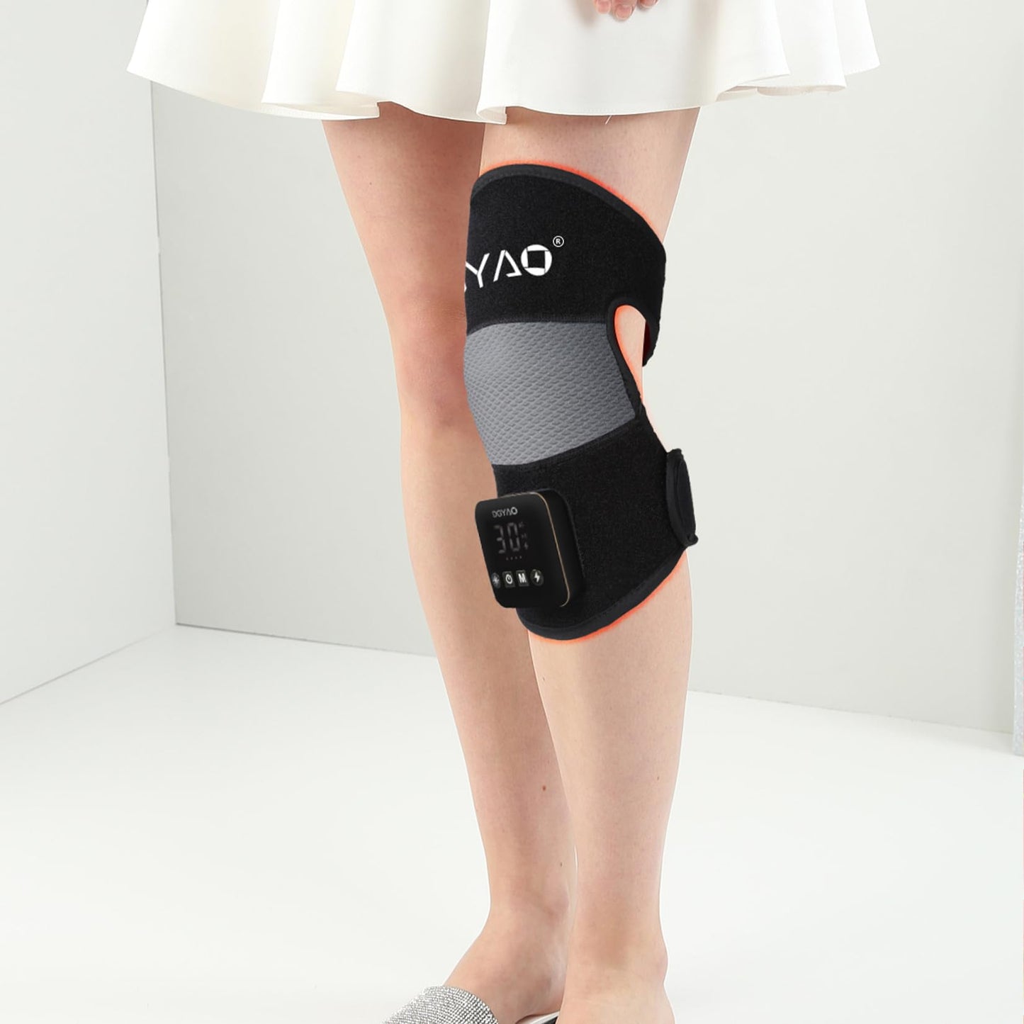 TUOYR Cordless Red Light Therapy for Knee Pain Relief 4000mAh Battery Portable Wireless Near Infrared Light Therapy Devices Wearable Wrap for Arm Elbow Muscle Relax Treatment Pad