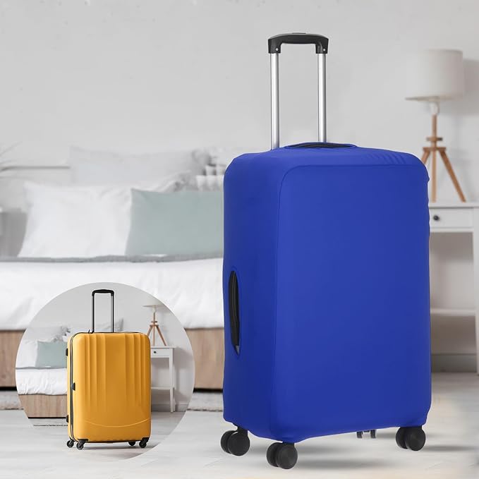 uxcell Travel Luggage Cover, Washable Suitcase Covers for Luggage Anti-scratch Suitcase Protector Elastic Baggage Protective, Fits 18-21 Inch Suit Case, Blue