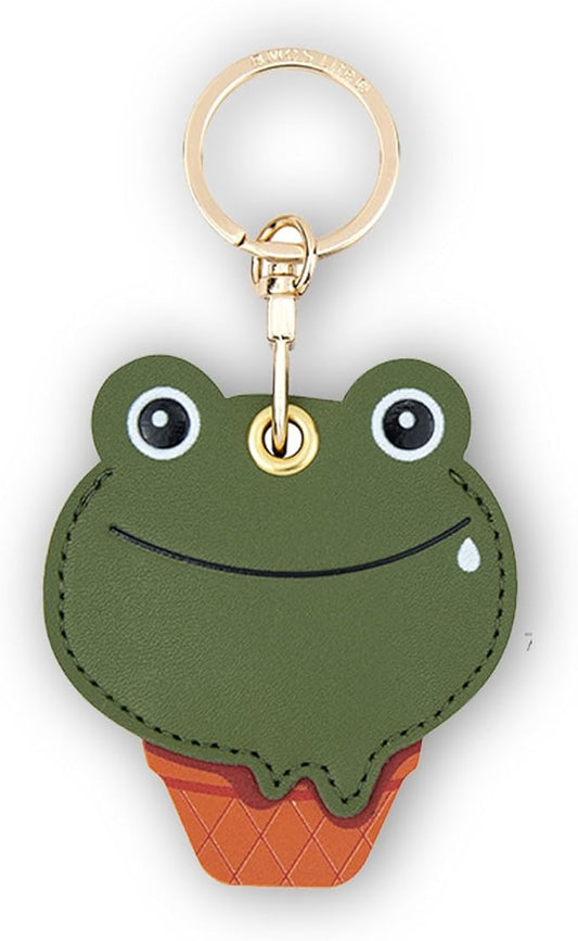 Leather Keychain Case Holder Compatible with Apple AirTag, GPS Airtag Keychain Finder Tracker with Key Ring, Anti-Scratch Protective Air Tag Cover
