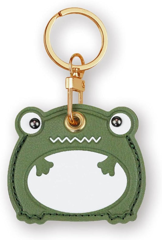 Leather Keychain Case Holder Compatible with Apple AirTag, GPS Airtag Keychain Finder Tracker with Key Ring, Anti-Scratch Protective Air Tag Cover