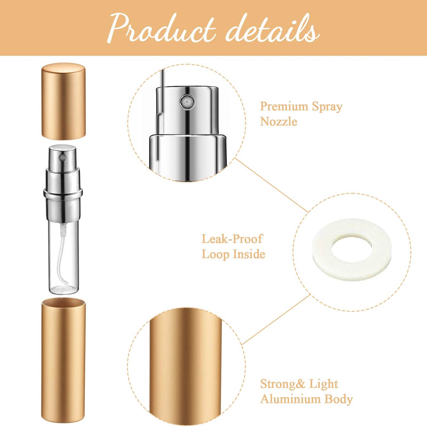 Zonon 56 Pieces 5ml and 10ml Refillable Perfume Atomizer Mini Refillable Spray Perfume Bottle Portable with 56 Pieces Refill Pump Dispenser Pump Transfer Tool for Outgoing Valentine's Day(Colorful)