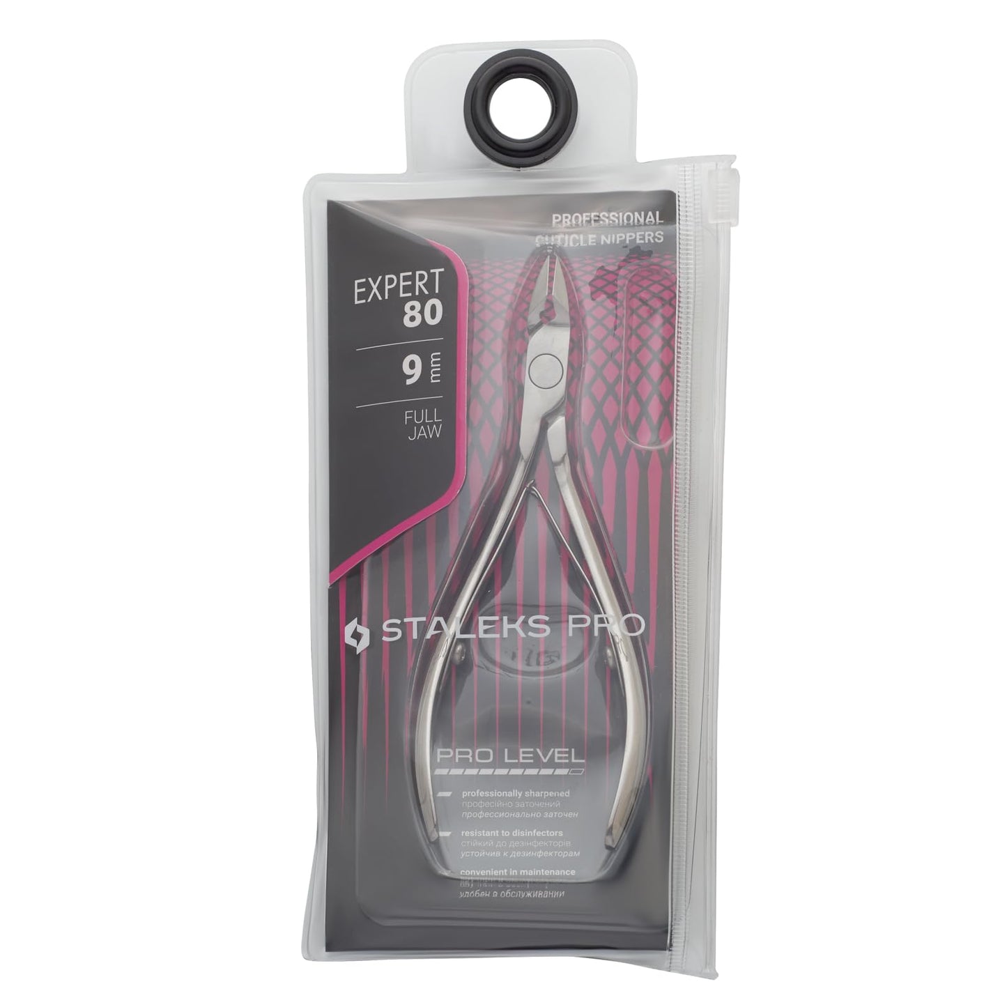 STALEKS PRO Expert 80 9mm Professional Cuticle Nippers – Stainless Steel Skin Nippers for Manicure