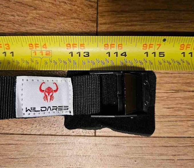 Lashing Straps with Padded Buckles Adjustable Cam Buckle Tie Down Cinch Strap for Packing Black 1in x10ft 10 Pack