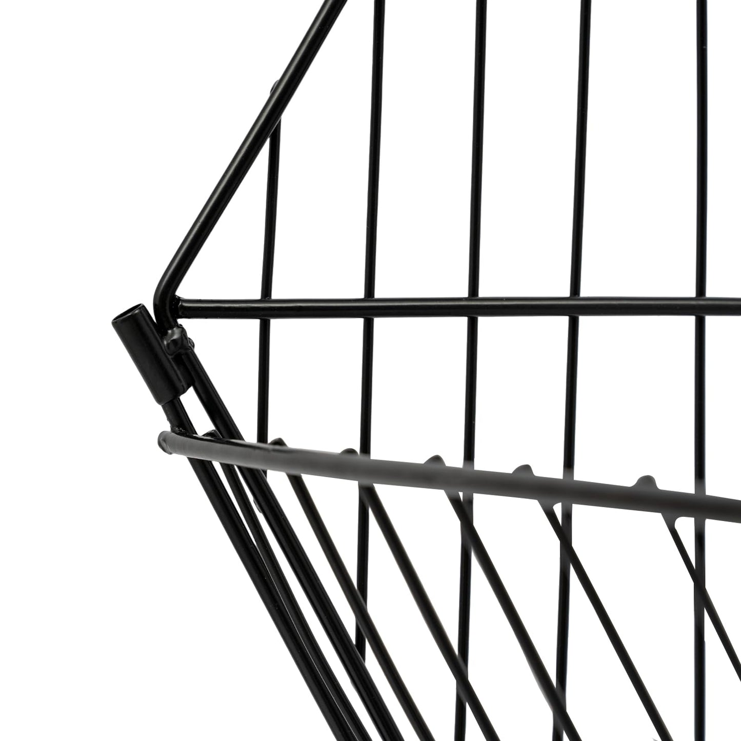 Retail Display Rack, 5-Tier Market Shelf with Wheels Metal Fruit Storage Shelf Vegetable Snack Basket Supermarket Retail Rack Display Stand for Supermarkets Stores Bars 18.9*17.72*55.12in Black