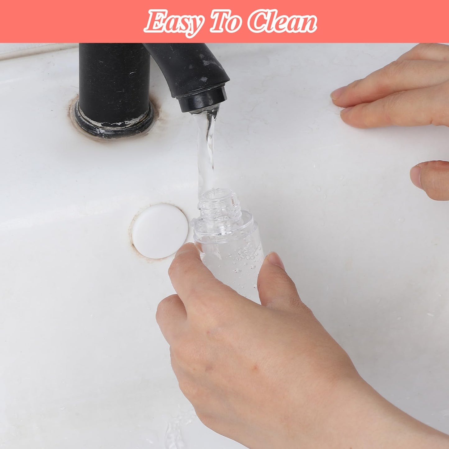 Afcabakila 24 Pcs Clear Airless Pump Bottles Travel Size 1 Oz 30ml Refillable Cosmetic Dispenser Vacuum Plastic Empty Lotion Pump Dispenser Liquid Toiletry Container