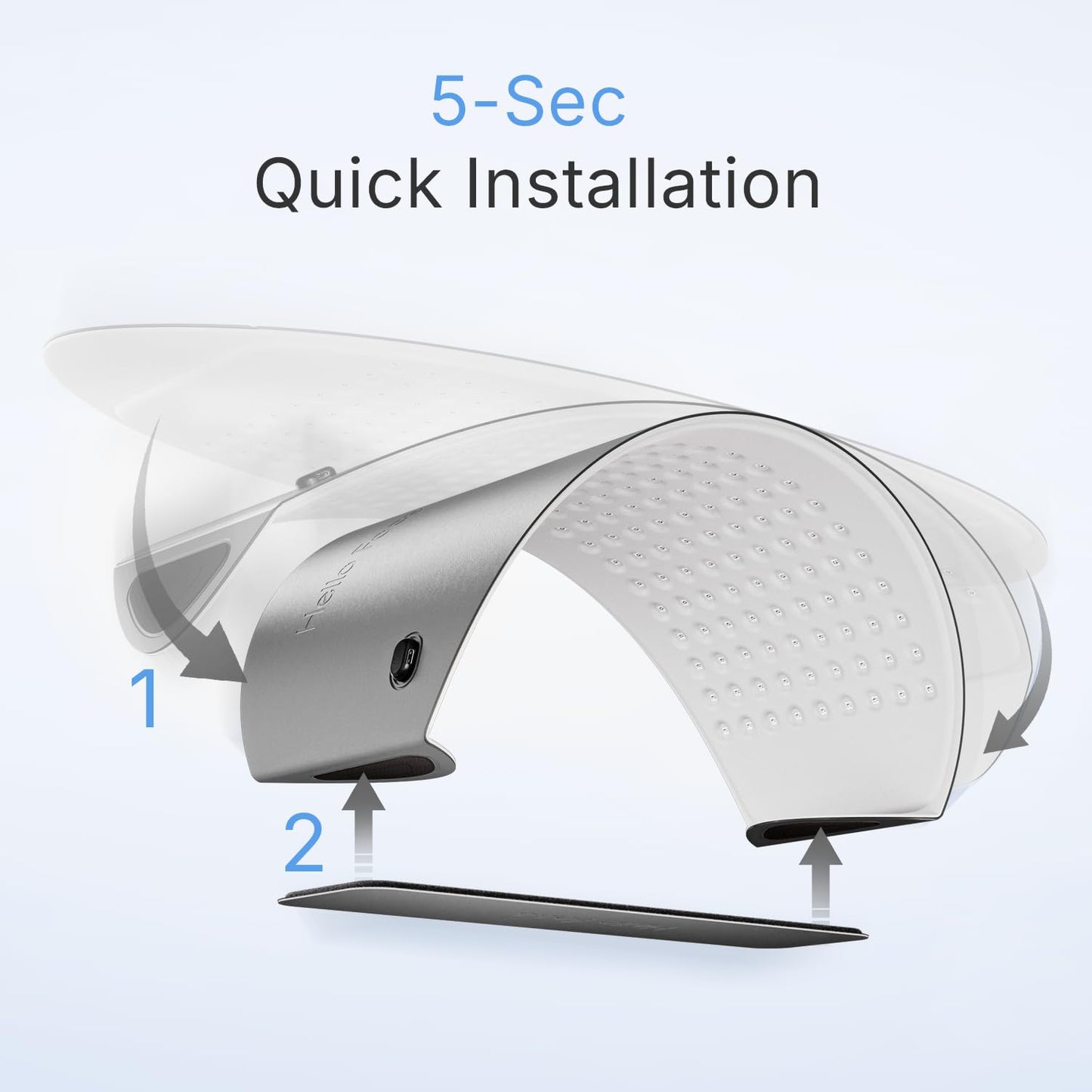Hello Face FDA Cleared Red Light Therapy for Face and Neck, 4 Modes LED Mask Light Therapy, Blue Infrared Red Light Therapy Mask for Wrinkles and Acne, PDT Photons Facial Skin Care Device