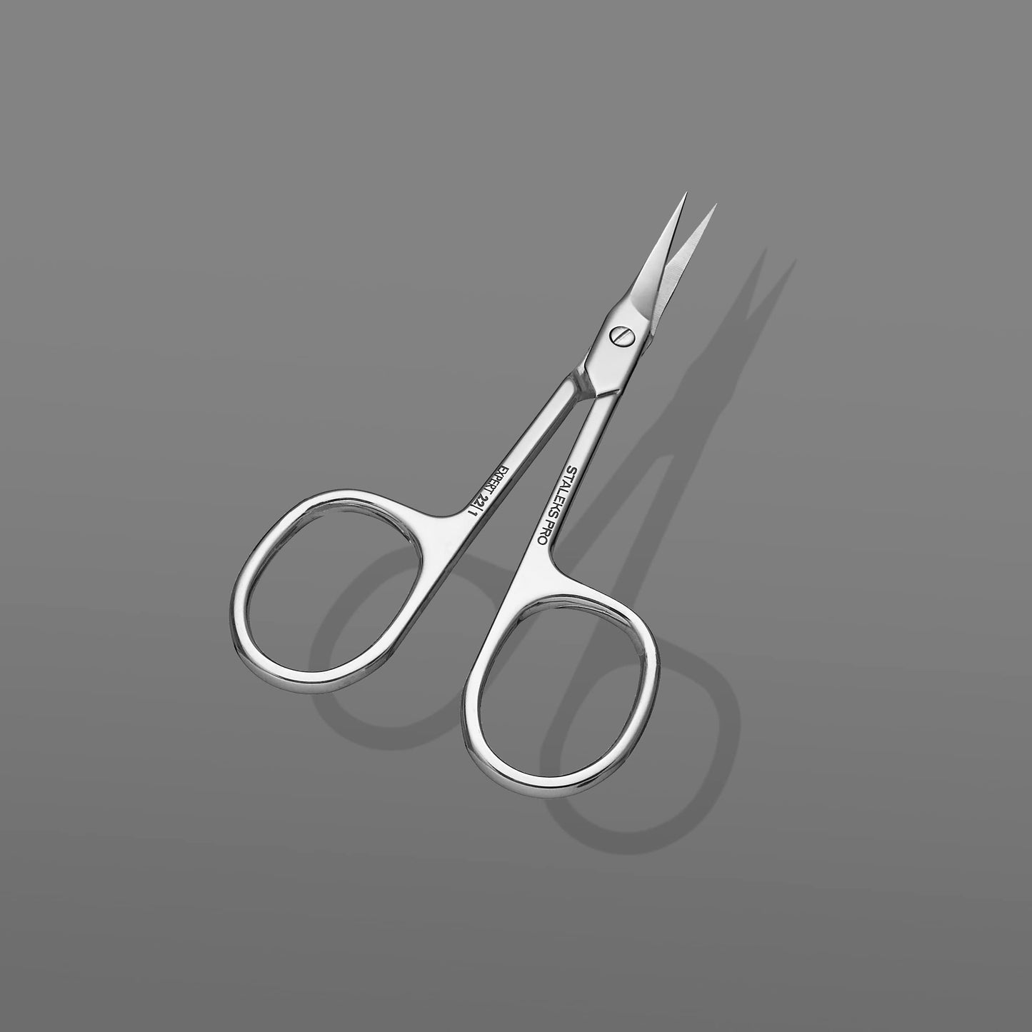 Staleks Pro Smart 22 Type 1 Cuticle Scissors – Medium Straight Handles – Slim Blades for Clean Cuticle Trimming