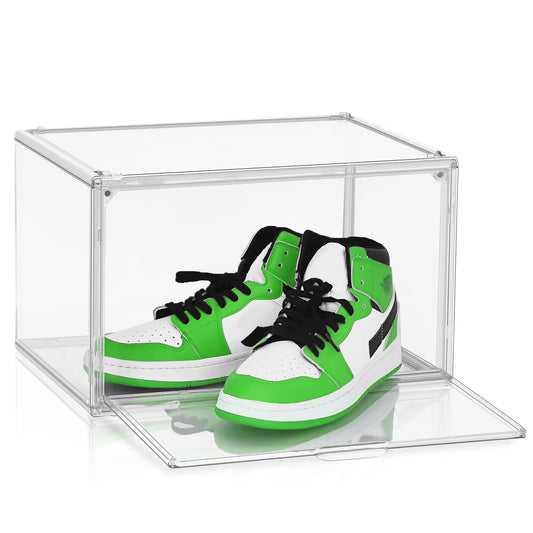 DAYOOH Clear Acrylic Shoe Box Size 14, Stackable Everyday Footwear Storage