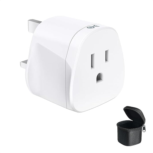 Cable Matters Type G Adapter for Travel, US to UK Travel Plug Adapter Works in England/London/Ireland/Singapore/Dubai/Malta/Malaysia/Kenya/Hong Kong, CE & RoHS Certified