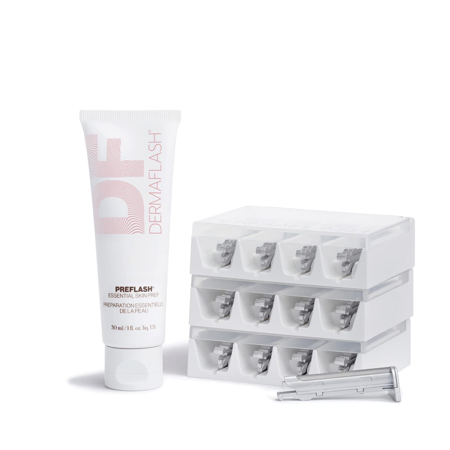 DERMAFLASH ESSENTIALS Dermaplaning Replenishment Kit for Women, Compatible with DERMAFLASH LUXE+ Dermaplaning Tool only (12 Week Supply)