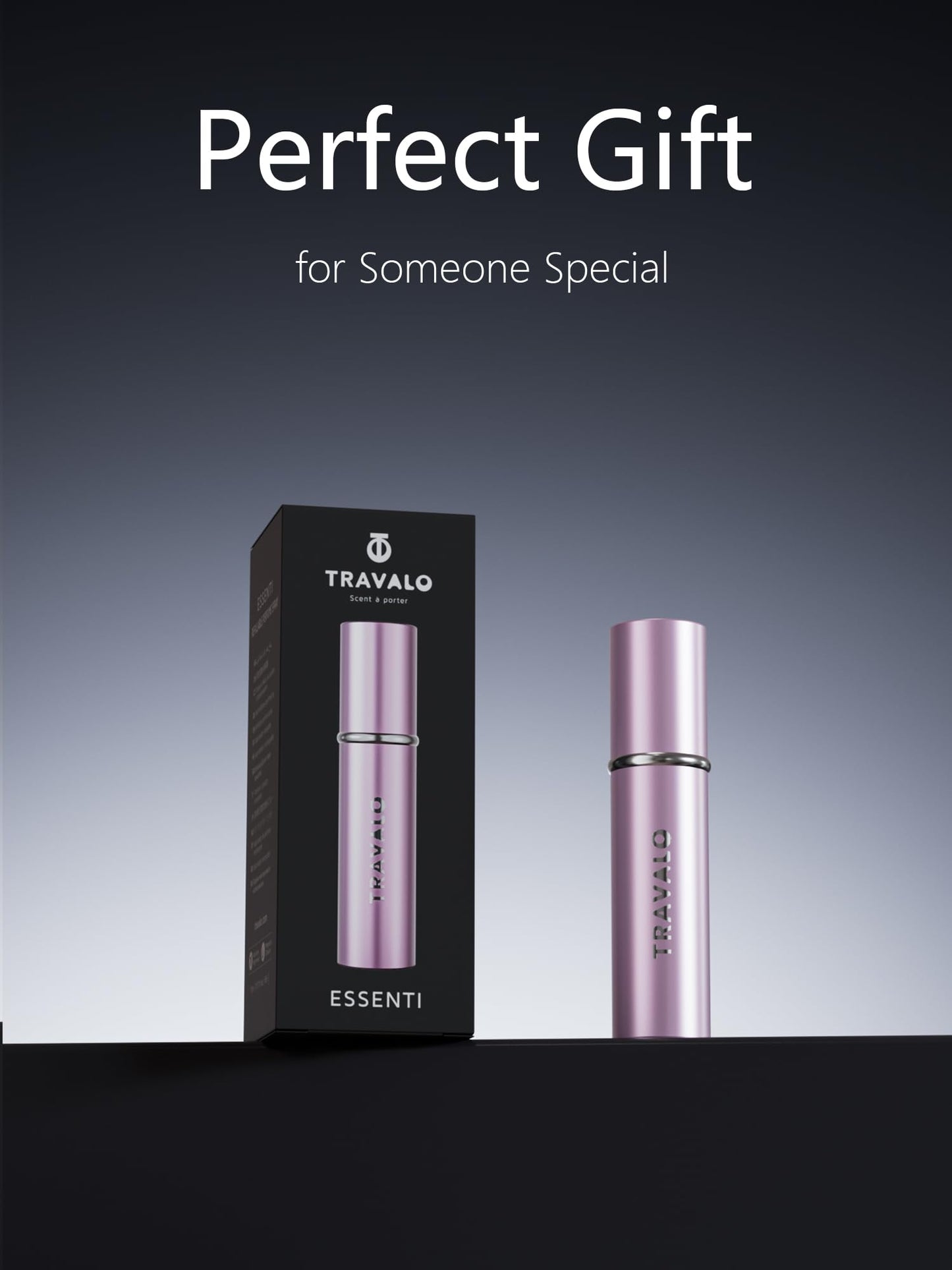 Refillable Perfume Atomizer, Bottom Filling Fragrances Perfume Bottle, Mini Cologne Dispenser, Travel sized, Portable Sprayer for Women Men, Gift (ESSENTI, PINK)