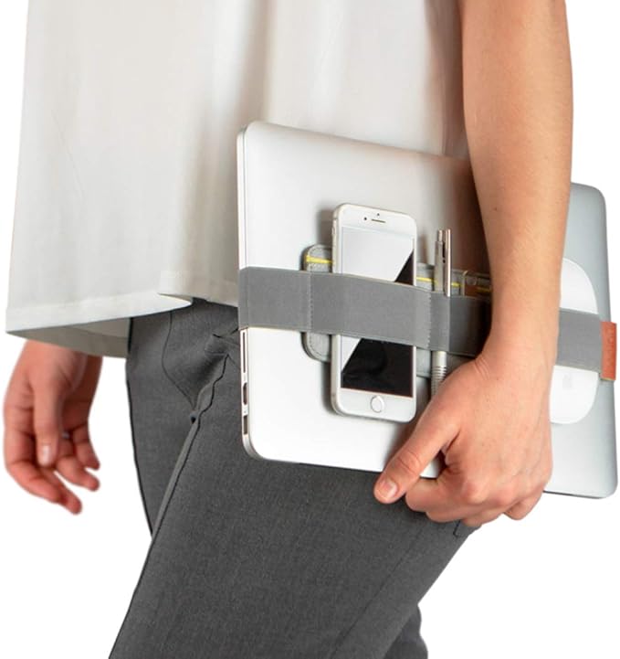 Beblau SLIM Portable Tech Organizer attachable to your laptop & notebook | Backpack & desktop organizers Office, Home & School | Working from Home Solution | Laptop accessories