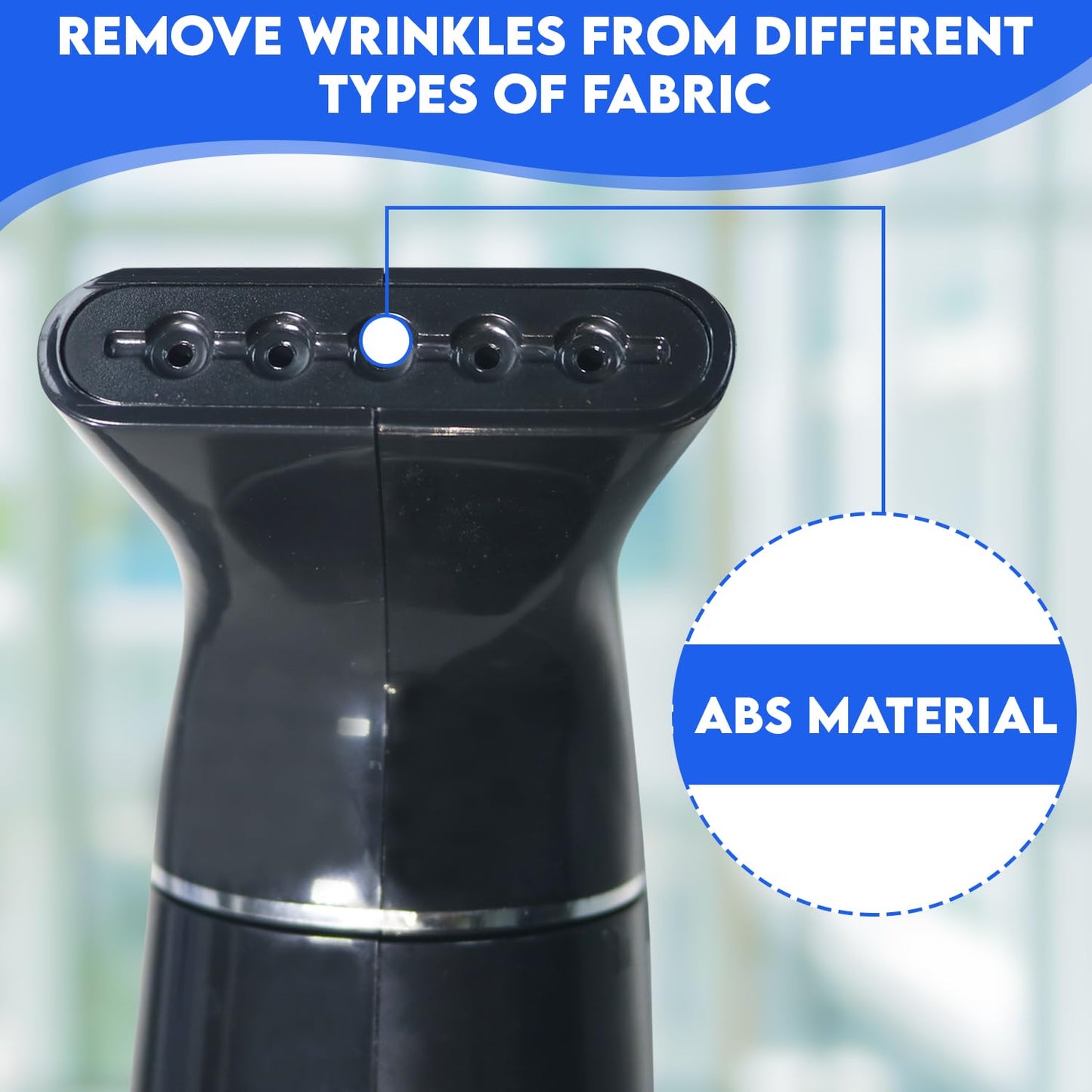 Handheld Steamer for Clothes Garment Powerful Steamer Wrinkle Remover, Easy to Use for Home and Trave Black