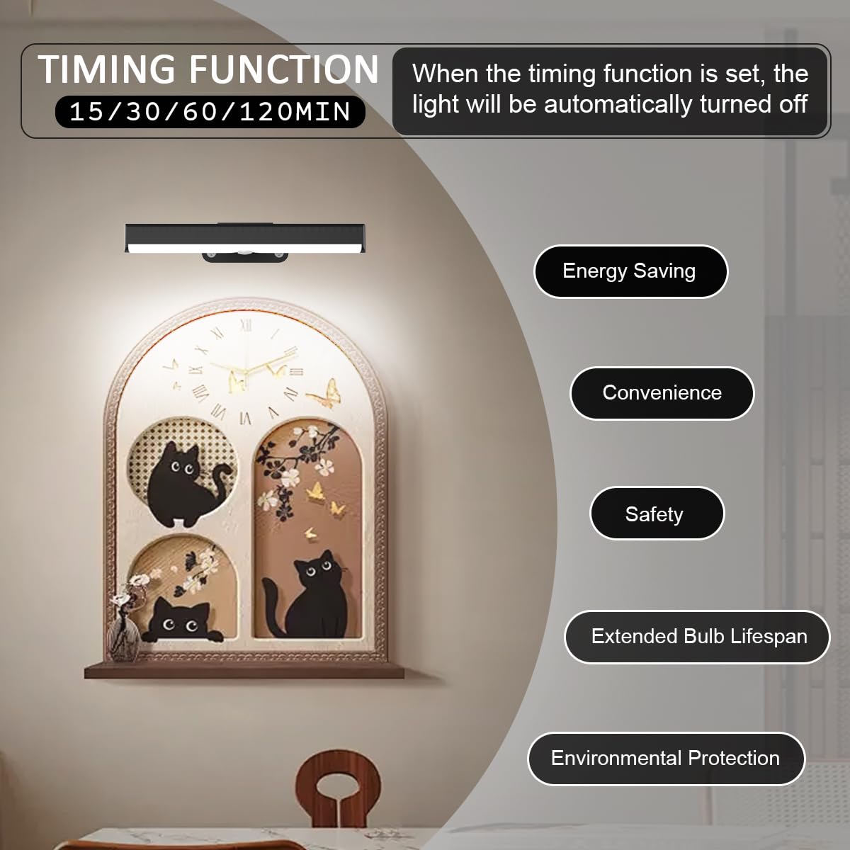2PACK Picture Light LED Battery Operated Wall Light for Paintings,Wireless Dimmable Frame Light with Remote,3 Lighting Display Art Light Magnetic Timer Lights for Artwork Portrait Dartboard Wall Decor