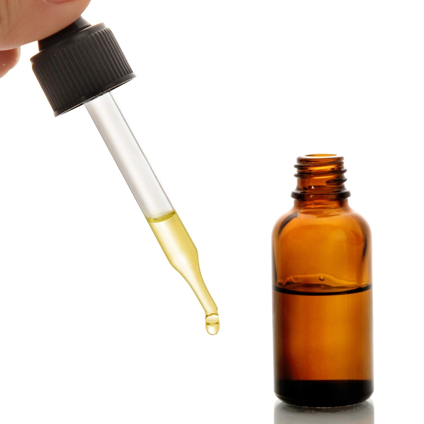 AOZITA 24 PCS, 1 oz Dropper Bottles for Essential Oils with 6 Funnels & 1 Long Glass Dropper - 30ml Amber Glass Bottle with Eye Droppers - Tincture Bottles, Leak Proof Travel Bottle for Liquids