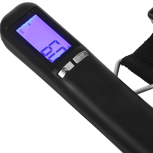 Digital Luggage Weight Meter with High-Strength Strap, Portable Electronic Handheld Travel Suitcase Weight Meter Up to 50Kg/110Lb for Accurate Baggage Weighing at Airport and Home