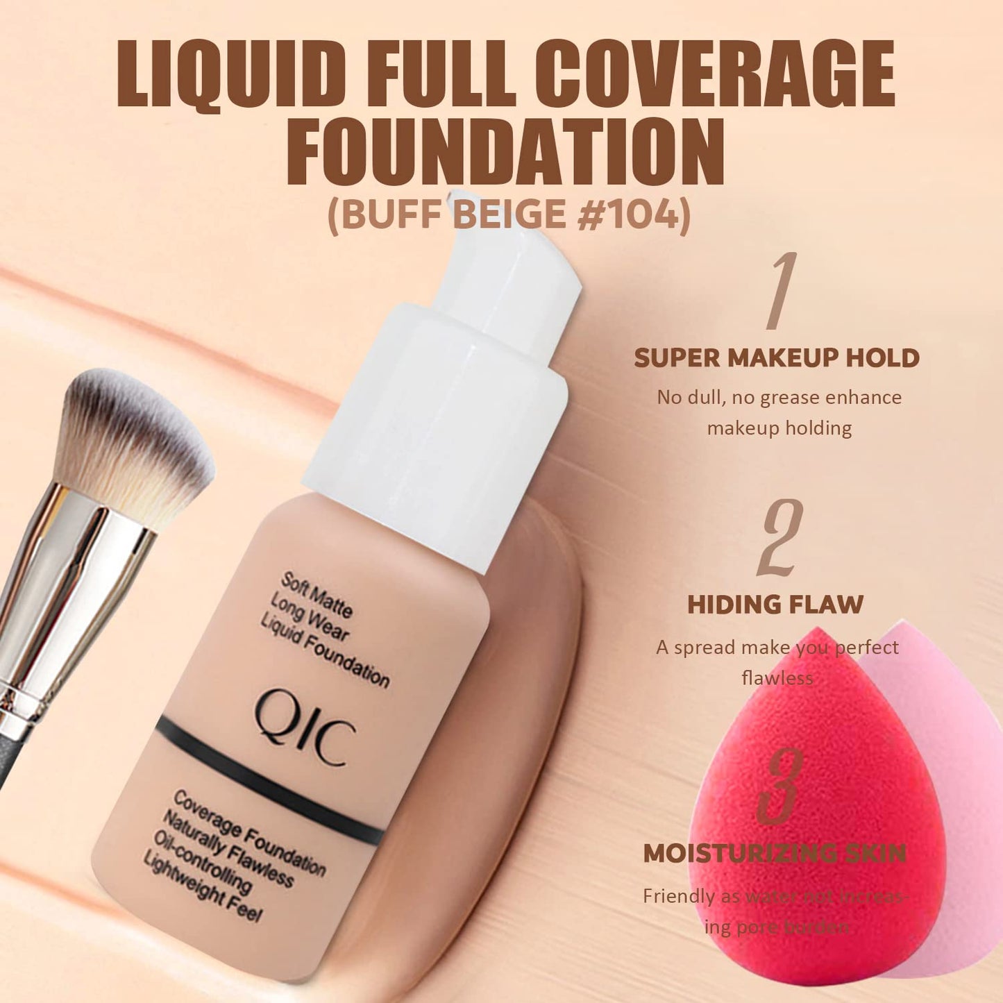 All in One Makeup Kit for Women Full Kit - Travel Make Up Gift Set Includes Eyeshadow, Foundation, Lipstick Set, Eyebrow Soap, Eyeliner Stamp, Mascara, Brush, Sponges - Ideal for Daily Wear & Gifting