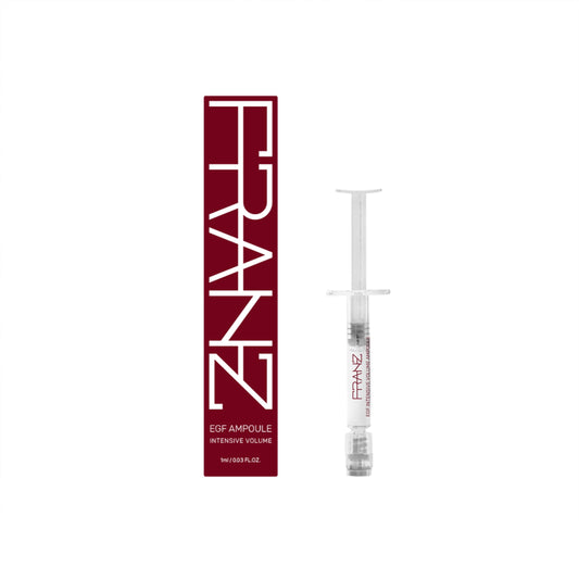 FRANZ Skincare Vegan EGF Intensive Volume Ampoule for Face - Pure 10ppm EGF Peptide Serum for Firming, Wrinkle Care & Daily Skin Revitalization - Clean K-Beauty (1ml, 0.034 fl. oz.)