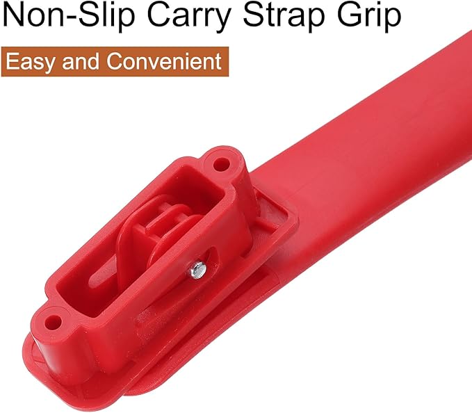 uxcell 2 Pcs Luggage Handle Replacement 8.5 Inch Suitcase Handle Carry Strap Plastic Pull Handle Grip Luggage Replacement Parts with Screws for Suitcase Box Luggage Case, Bright Red