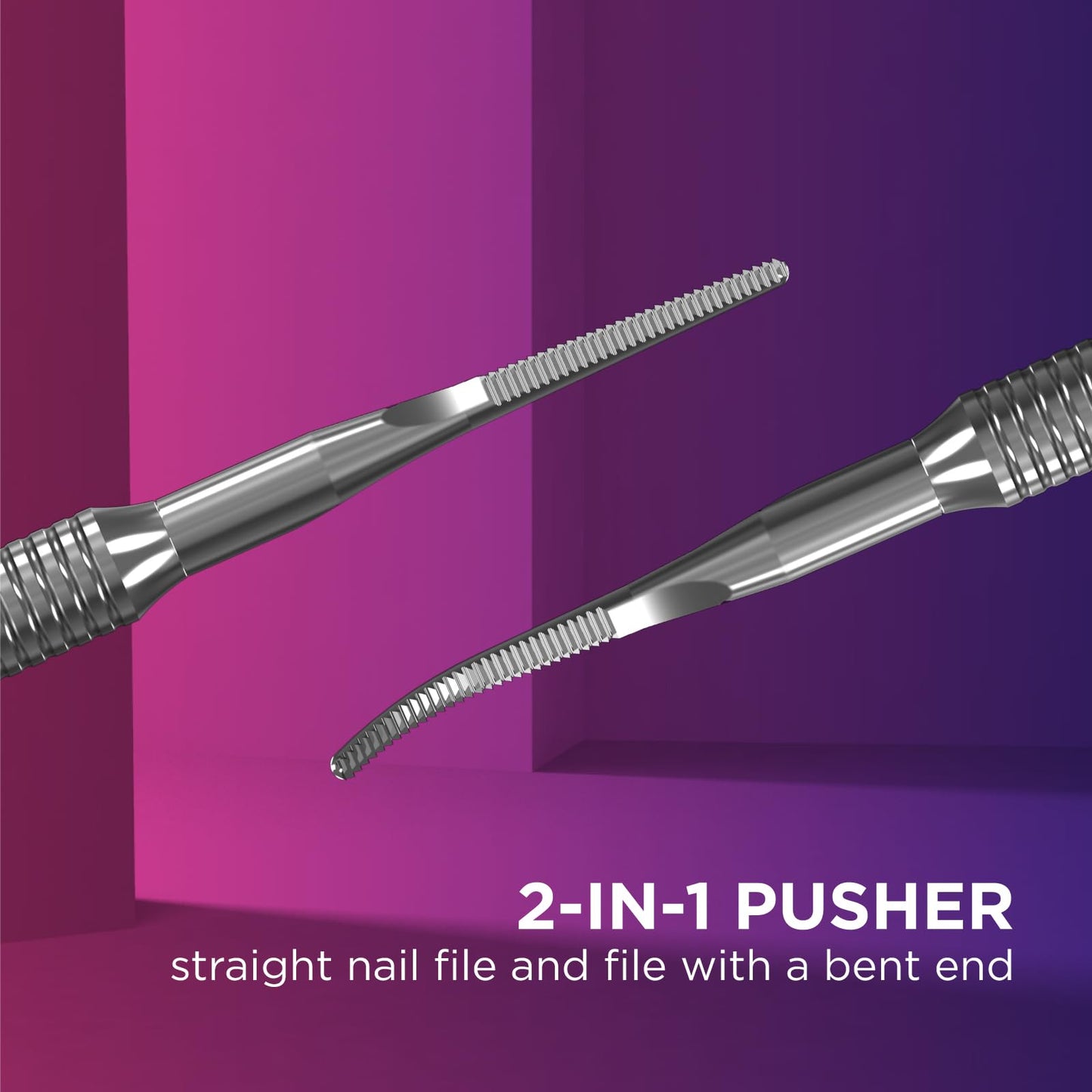 Staleks Pro Pedicure Toenail File EXPERT 60 Type 3 – Dual-Ended Ingrown Nail File – Stainless Steel