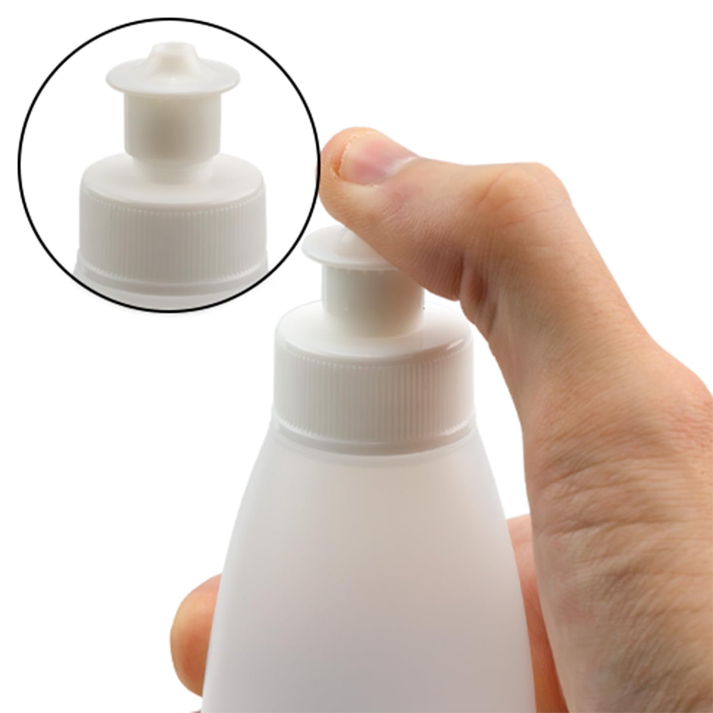 Cornucopia 8-Ounce Squeeze Bottles for Dish Soap and Sauces (6-Pack), BPA-Free HDPE Plastic